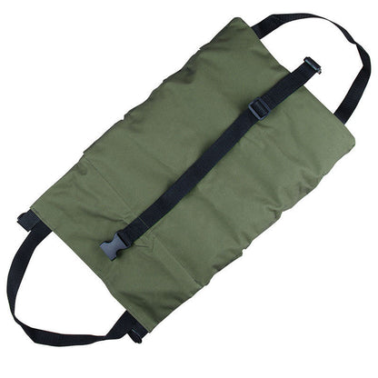 Heavy-Duty Canvas Roll Up Tool Bag & Organizer (Green)