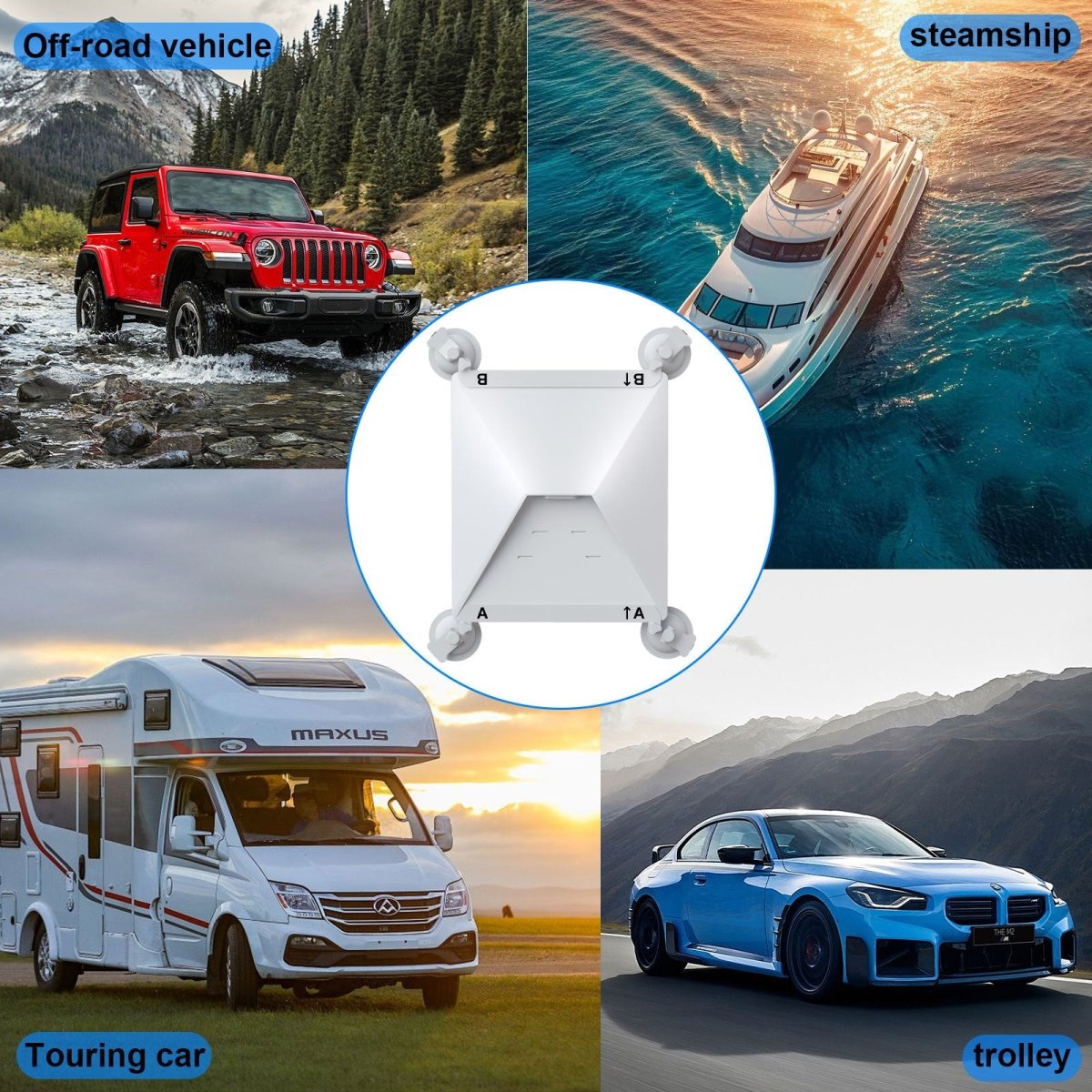 Starlink Mini Heavy - Duty Suction Cup Mount - White - Factory Direct Shop