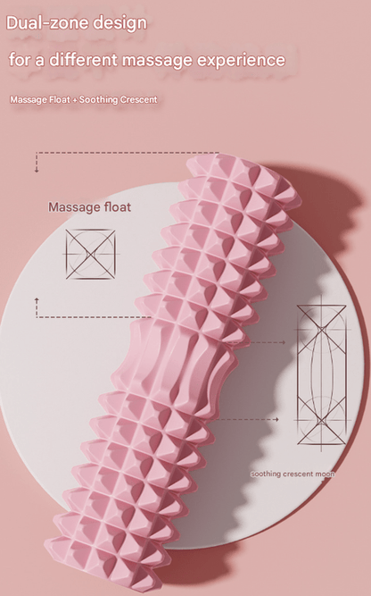 Purple High - Density 3D Trigger Point Foam Roller - Solid Core Massager for Deep Tissue Muscle Recovery & Yoga - Factory Direct Shop
