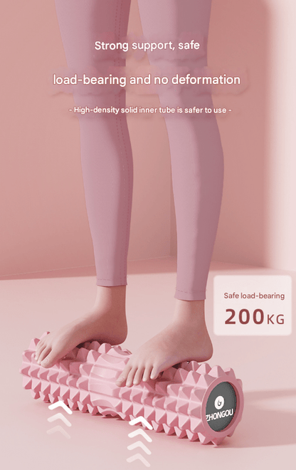 Purple High - Density 3D Trigger Point Foam Roller - Solid Core Massager for Deep Tissue Muscle Recovery & Yoga - Factory Direct Shop