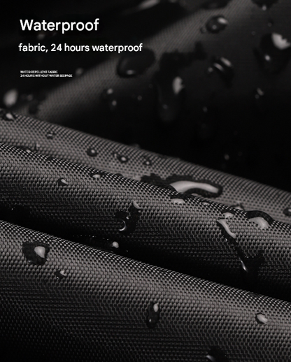 Size L Black And Orange All-Weather 210D Bicycle Cover - Waterproof & UV-Proof Outdoor Bike Protector with Lock Hole & Storage Bag