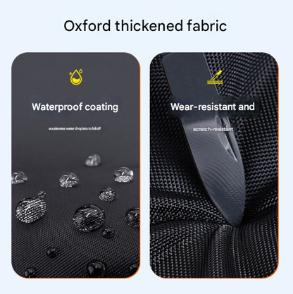 Size L Black All-Weather 210D Bicycle Cover - Waterproof & UV-Proof Outdoor Bike Protector with Lock Hole & Storage Bag