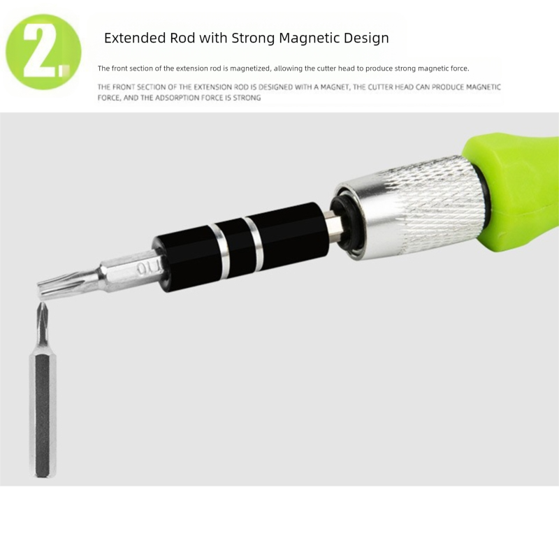 Green 32-in-1 Precision Screwdriver Set Magnetic Repair Tool Kit