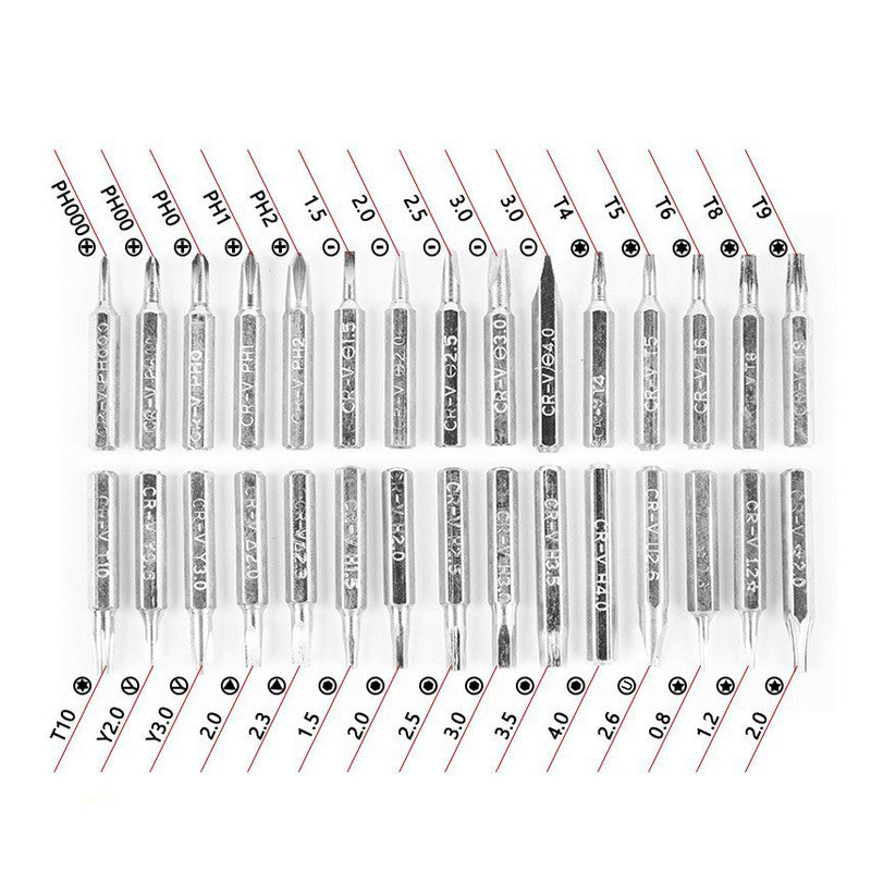 Green 32-in-1 Precision Screwdriver Set Magnetic Repair Tool Kit