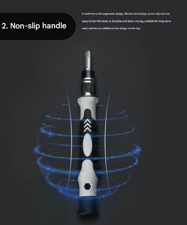 Purple and Black Professional 115-in-1 Precision Screwdriver Set