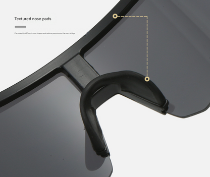 Pink Temples and Colorful Lenses Unisex Sport Cycling Sunglasses - Lightweight Wraparound Eyewear for Running & Outdoor Activities