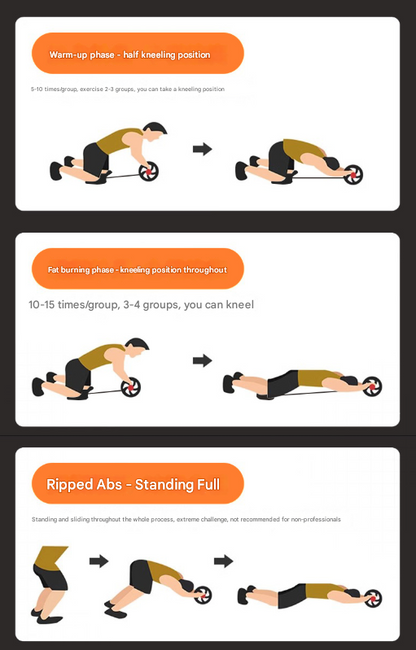 AB Roller Knee Pad-Grey