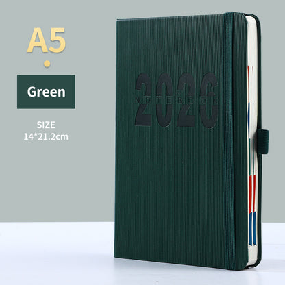 Green 2026 A5 English Daily Planner Notebook 365 - Day Schedule Book for Monthly & Annual Planning - Factory Direct Shop