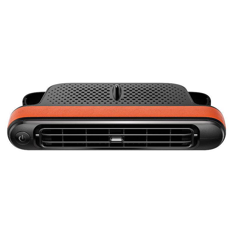 Black and Orange Car Seat Back Headrest Fan USB Powered Dual Turbine Bladeless Cooling Fan with 3 Speeds - Factory Direct Shop
