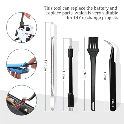Professional 142-in-1 Precision Screwdriver Repair Tool Kit in Portable Oxford Bag (blue)