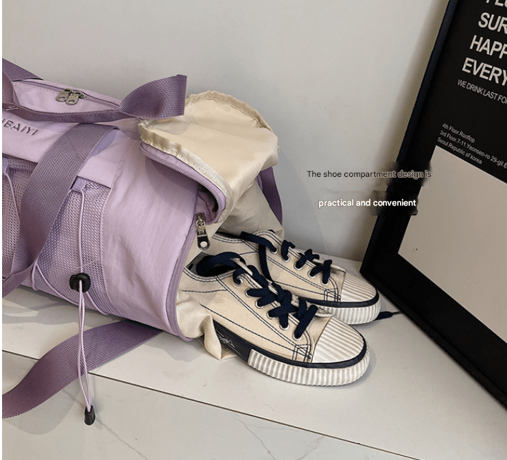 Gym Bag Womens Duffel Wet - Dry Pocket - Pink - Factory Direct Shop