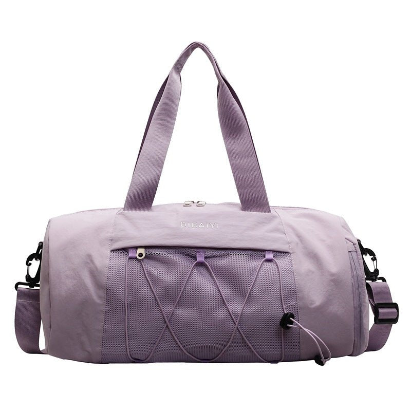 Gym Bag Womens Duffel Wet - Dry Pocket - Purple - Factory Direct Shop