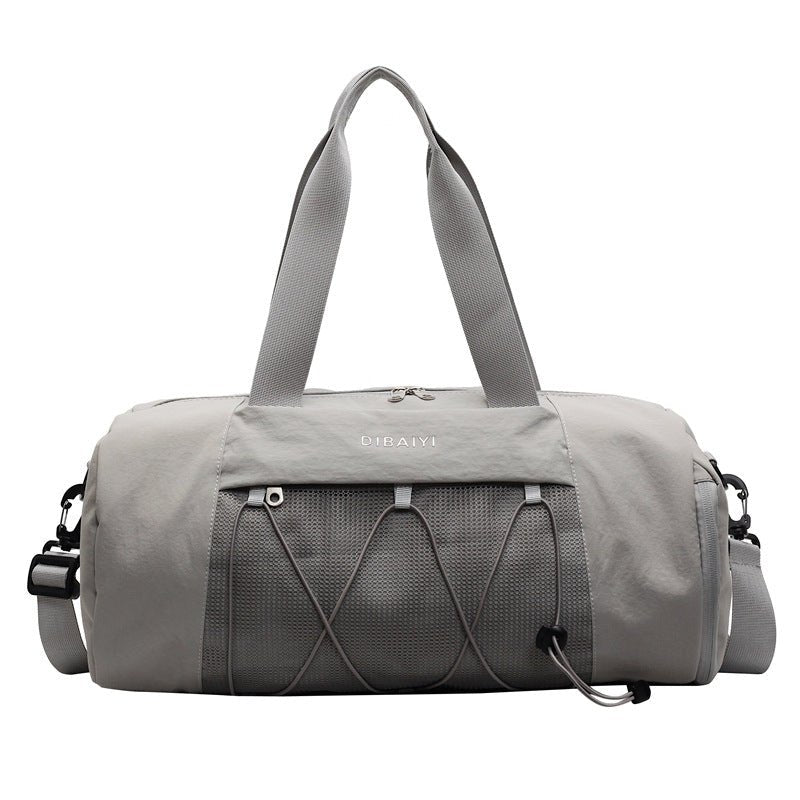 Gym Bag Womens Duffel Wet - Dry Pocket - Grey - Factory Direct Shop