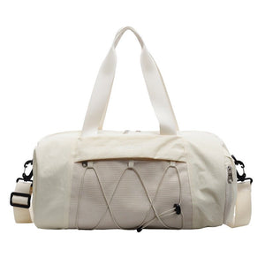 Gym Bag Womens Duffel - Wet - dry Pocket - Beige - Factory Direct Shop