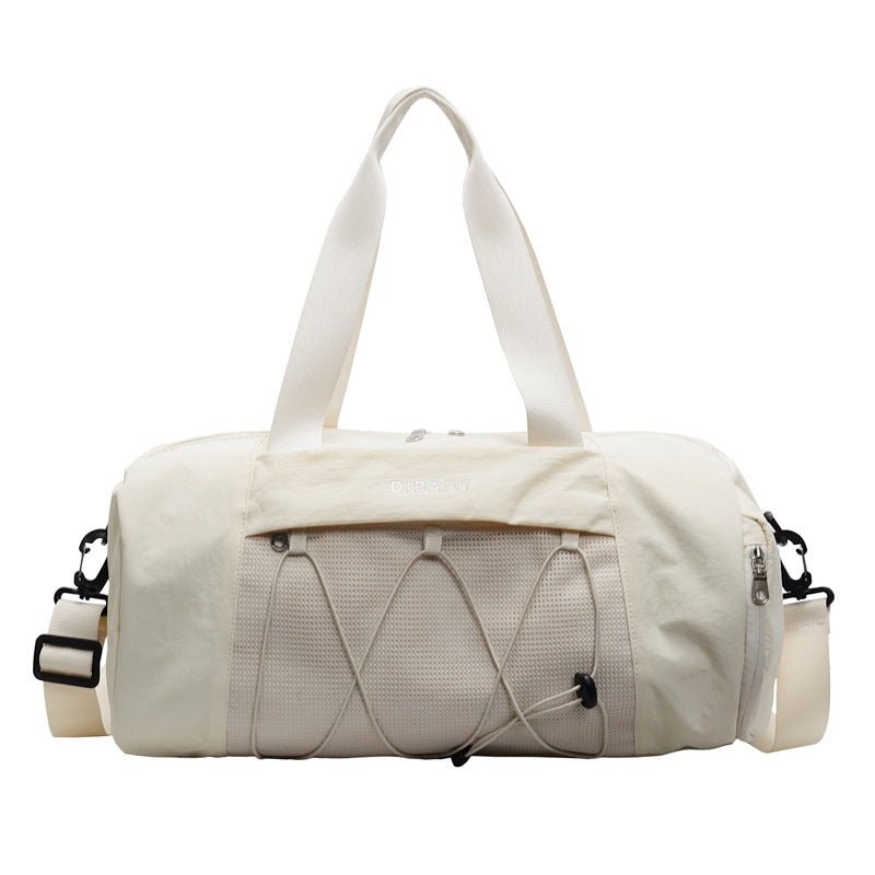 Gym Bag Womens Duffel - Wet - dry Pocket - Beige - Factory Direct Shop