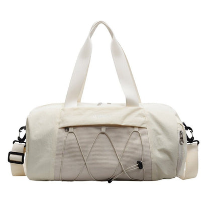 Gym Bag Womens Duffel - Wet - dry Pocket - Beige - Factory Direct Shop