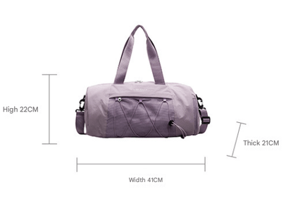 Gym Bag Womens Duffel - Wet - dry Pocket - Beige - Factory Direct Shop