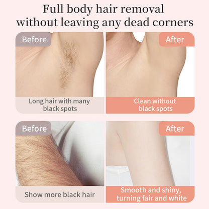 Purple Rechargeable 2-in-1 Electric Shaver for Women - Dual-Head Bikini Trimmer & Body Hair Remover