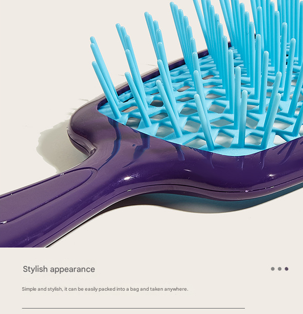 Pink 8-Piece Detangling Hair Brush Set - Vented Wet/Dry Brushes for Smooth, Knot-Free Hair