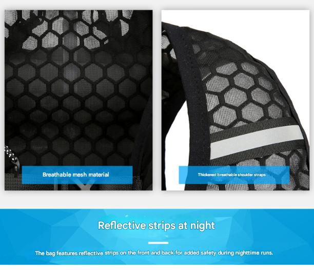 Orange 5L Breathable Hydration Vest Pack - Sweat-Wicking Running Bag, Cross-border Cycling Backpack, Marathon Trail Travel Nylon Hiking Pack