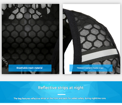 Orange 5L Breathable Hydration Vest Pack - Sweat-Wicking Running Bag, Cross-border Cycling Backpack, Marathon Trail Travel Nylon Hiking Pack