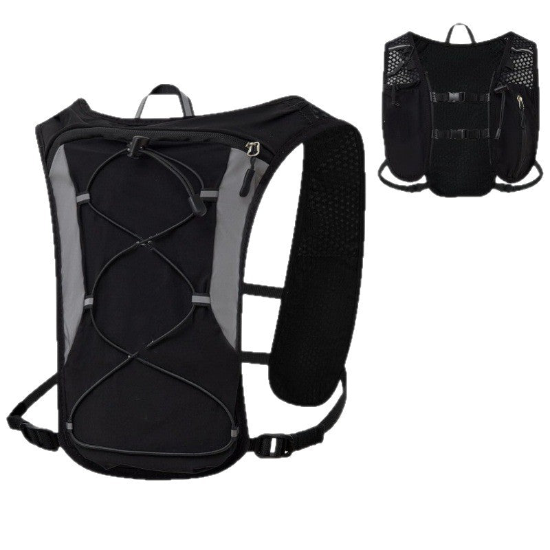 Black Lightweight Hydration Backpack with 1.5L Water Bladder Compact Cycling Running Pack for Hiking and Outdoor Sports Ideal for Australian Adventures - Factory Direct Shop