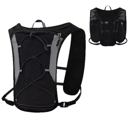 Black Lightweight Hydration Backpack with 1.5L Water Bladder Compact Cycling Running Pack for Hiking and Outdoor Sports Ideal for Australian Adventures - Factory Direct Shop