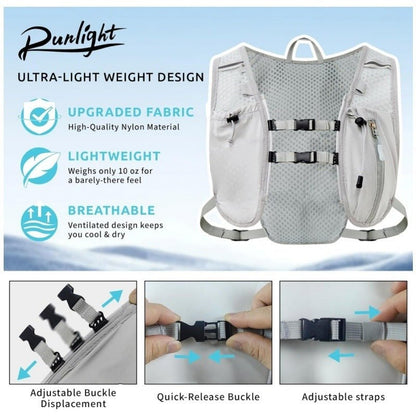 Black Lightweight Hydration Backpack with 1.5L Water Bladder Compact Cycling Running Pack for Hiking and Outdoor Sports Ideal for Australian Adventures - Factory Direct Shop