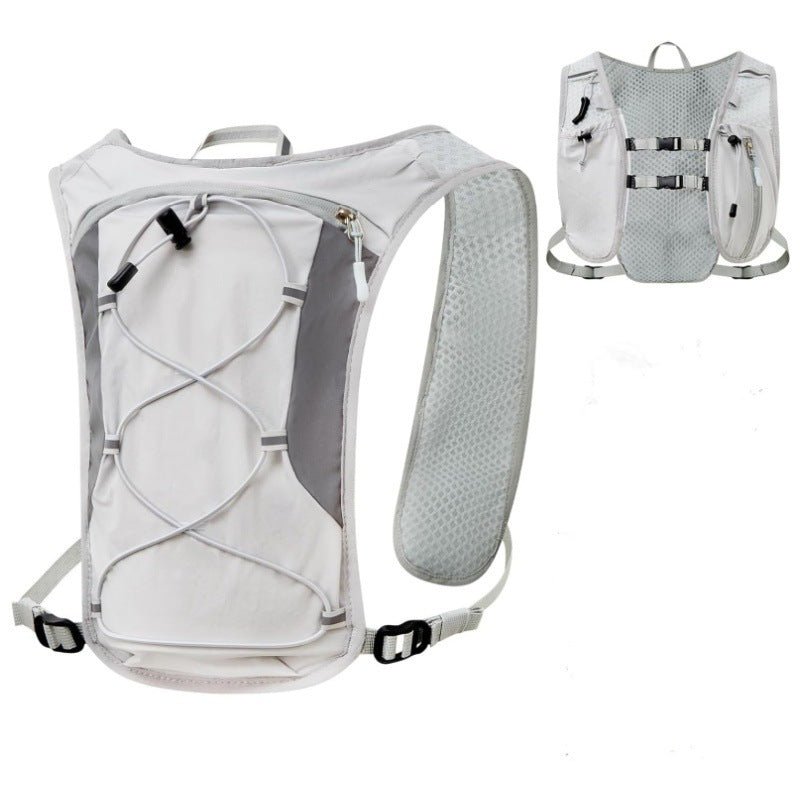 Grey Lightweight Hydration Backpack with 1.5L Water Bladder Compact Cycling Running Pack for Hiking and Outdoor Sports Ideal for Australian Adventures - Factory Direct Shop