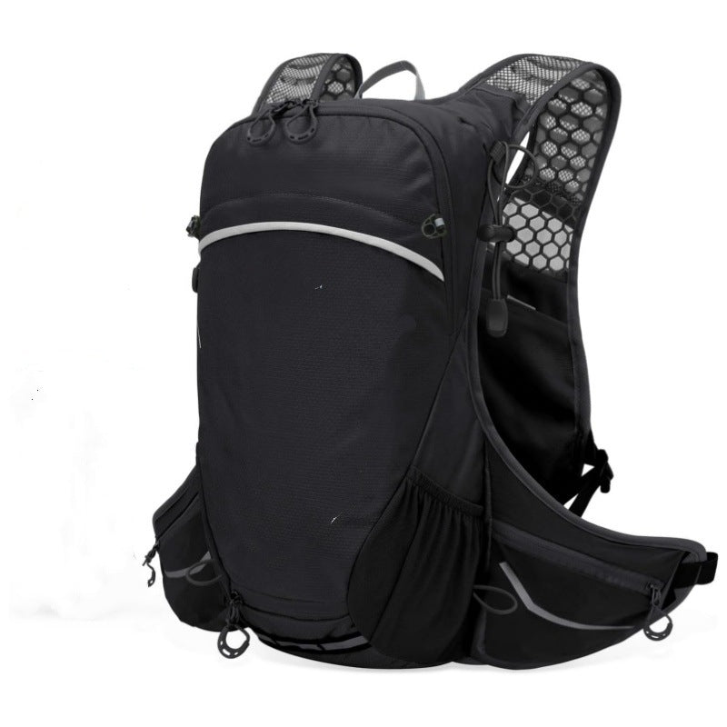 Black Lightweight Outdoor Hiking Backpack Nylon Daypack for Cycling Camping and Mountaineering Breathable Sports Bag Ideal for Australian Adventures - Factory Direct Shop