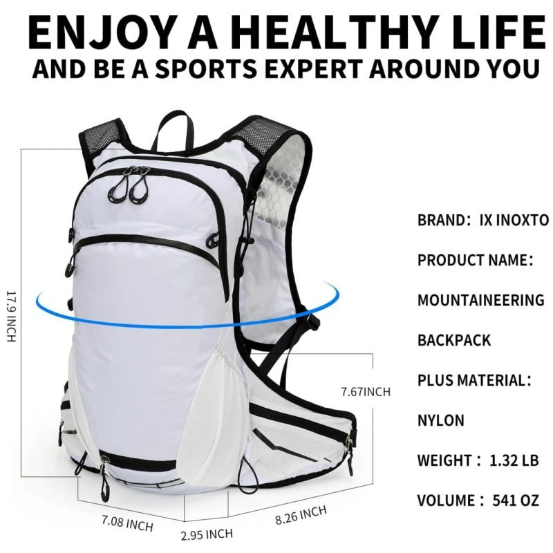 Black Lightweight Outdoor Hiking Backpack Nylon Daypack for Cycling Camping and Mountaineering Breathable Sports Bag Ideal for Australian Adventures - Factory Direct Shop