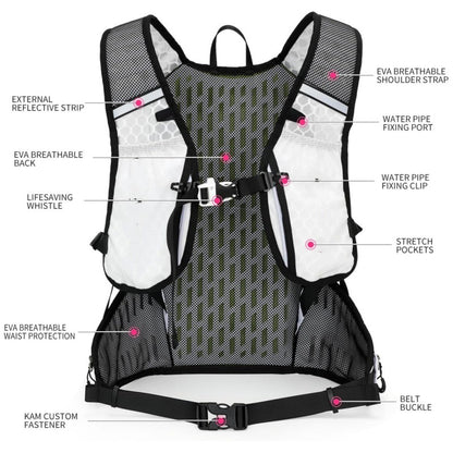 White Lightweight Outdoor Hiking Backpack Nylon Daypack for Cycling Camping and Mountaineering Breathable Sports Bag Ideal for Australian Adventures - Factory Direct Shop