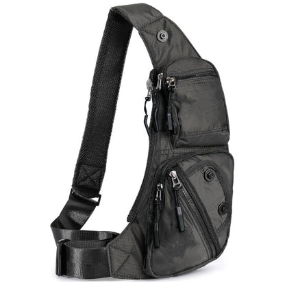 Black Tactical Style Sling Bag Crossbody Chest Pack Lightweight Daypack for Travel Hiking and Cycling Fits 8.3 Inch Notebook Ideal for Australian Outdoors - Factory Direct Shop