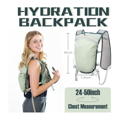 Lightweight Hydration Backpack Running Vest with Adjustable Chest Straps Breathable Trail Running Pack for Cycling and Marathons Fits 24 - 50 Inch Chest - Factory Direct Shop