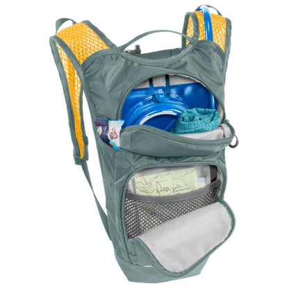 Grey Compact Hydration Backpack Lightweight Cycling Daypack for MTB and Running Breathable Mesh Shoulder Straps Outdoor Sports Bag