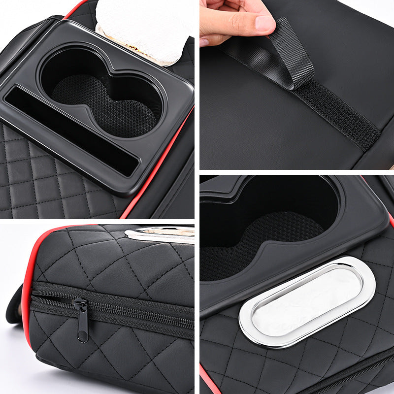 Premium Car Armrest Organizer & Comfort Pad(black)