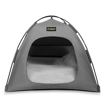Medium Pet Tent for Cats & Dogs(Grey) - Portable Comfort Shelter with Soft Cushion