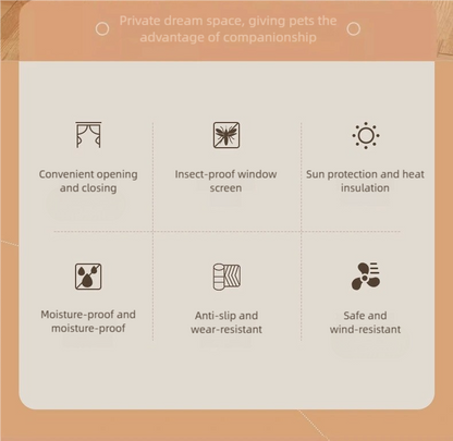 Medium Pet Tent for Cats & Dogs(Grey) - Portable Comfort Shelter with Soft Cushion