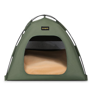 Medium Pet Tent for Cats & Dogs(Green) - Portable Comfort Shelter with Soft Cushion