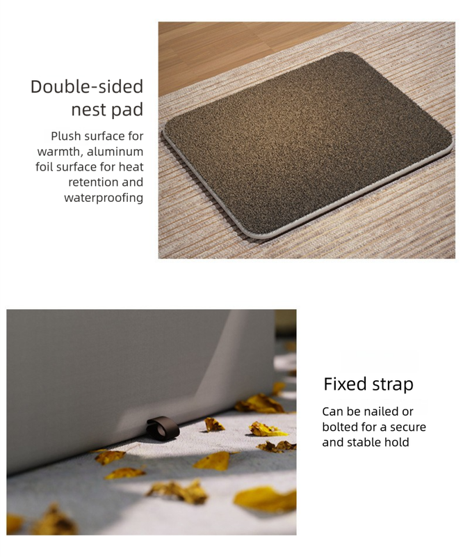 Small Size Elevated Indoor/Outdoor Pet Shelter(grey): Waterproof, Insulated for All-Season Warmth