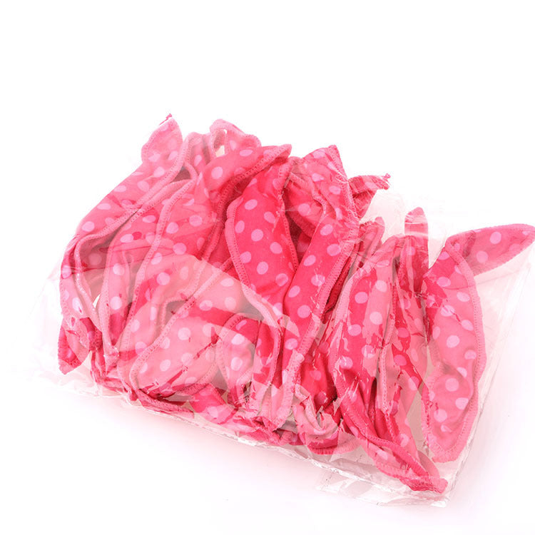 20-Pack Red Polka Dot Bow Sponge Hair Rollers Set -  Soft Sleep Pillow Lazy No-Heat Curler for Heatless Loose Curls Hair Style