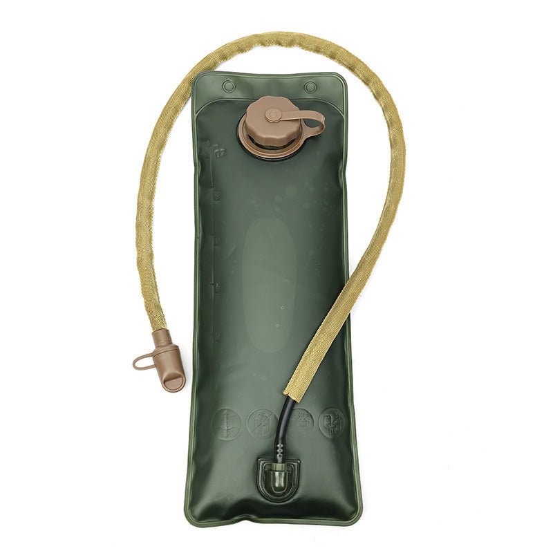 Outdoor Khaki 3L Hydration Bladder for Running & Cycling - Eco - Friendly PEVA Material Water Reservoir Pack Insert with Bite Valve & 93CM Water Pipe - Factory Direct Shop
