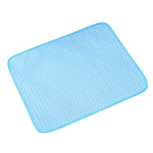 Blue Pet Summer Ice Silk Cooling Mat - Breathable Latex Sleep Pad for Dogs & Cats (70*50cm) - Factory Direct Shop