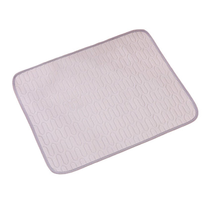 Grey Pet Summer Ice Silk Cooling Mat - Breathable Latex Sleep Pad for Dogs & Cats (40*30cm) - Factory Direct Shop