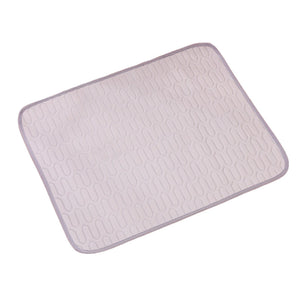 Grey Pet Summer Ice Silk Cooling Mat - Breathable Latex Sleep Pad for Dogs & Cats (50*40cm) - Factory Direct Shop