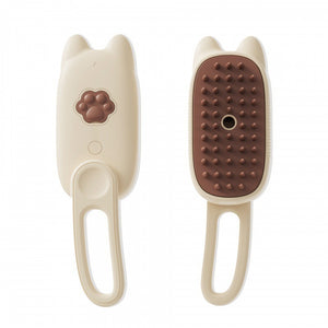 Off - white Pet Spray Grooming Brush - 3 - in - 1 Steam Dematting Comb with Nano Mist for Cats & Dogs - Anti - Flying Hair & Massage - Factory Direct Shop