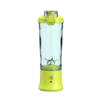 Yellow Portable Blender 600ml Personal Smoothie Maker USB Rechargeable Juicer Cup with 6 Stainless Steel Blades 4000mAh Battery for Gym Travel and Camping - Factory Direct Shop
