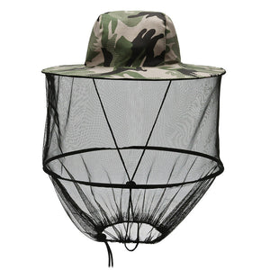 Phantom Camouflage Outdoor Fishing Hat with Mesh Head Net Sun Protection Bucket Cap Anti - Mosquito Fly Guard for Gardening Hiking & Beekeeping - Factory Direct Shop