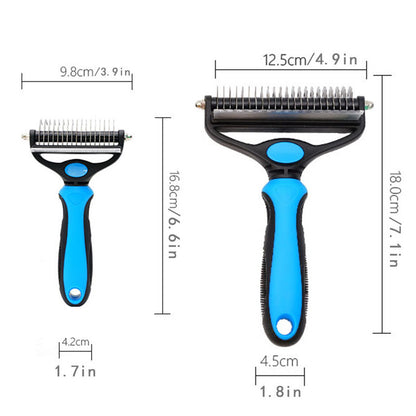 Pink Pet Grooming Comb – Fine Toothed Side for Hair Removal and Detangling, Ideal for Dogs with Long or Thick Coats in Australia - Factory Direct Shop