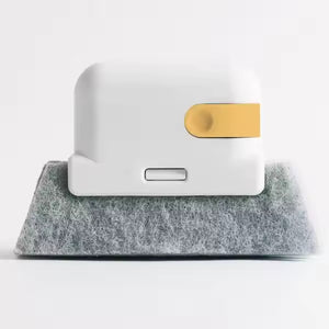 5 - PCS Yellow Window Track Cleaning Brush Tool Handheld Groove Gap Cleaner with Scraper Small Scrubbing Brush for Sliding Door Rails and Sills - Factory Direct Shop